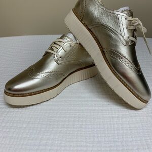 Cole Haan Women's Gold Oxfords
